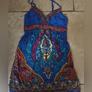 Patterned Mini Dress